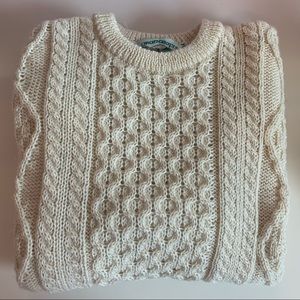 SOLD | NWOT, 100% Wool, Handmade Irish Sweater
